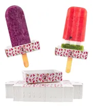 Comprar 200pz Porta Paleta De Hielo Paleterias Base De Cartón Helado
