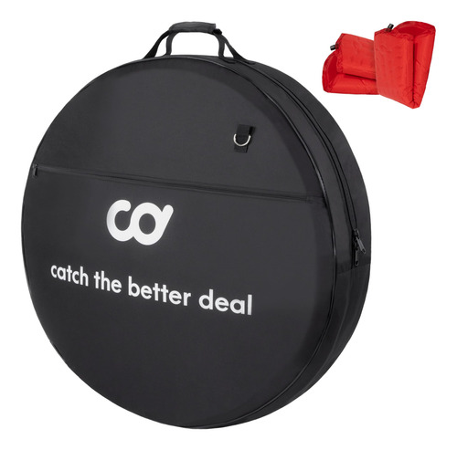 Cyclingdeal Bolsa De Doble Rueda Para Bicicleta, Con Acolcha