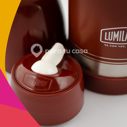 Termo Lumilagro Luminox Color De Acero Inoxidable 1lt