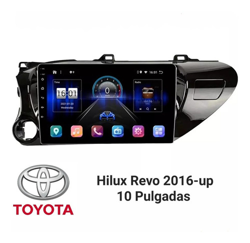 Radio 10  Toyota Hilux, Carplay + Android Auto 