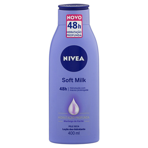 Imagem 1 de 2 de Loção Deo-Hidratante Nivea Soft Milk Frasco 400ml