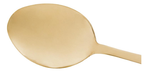 Colher De Arroz Grande Multiuso 26cm Dourada Positano Lyor Cabo Dourado