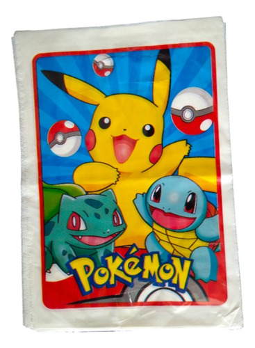 Bolsas De Cotillon Plástica Pokémon