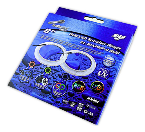 Anillo Led Rgb Para Bocinas 8 Pulgadas Nlriapmp8 Audiopipe