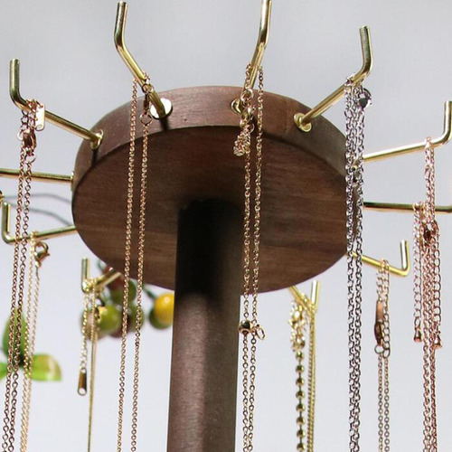 12 Ganchos Soporte De Exhibición De Joyería Oscuro
