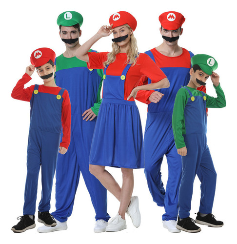 Disfraz De Mario Luigi De Super Mario Anime