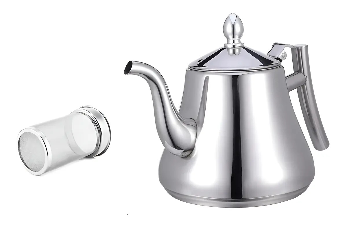 Tetera Cafetera Jarra Acero Inoxidable 1.5l + Filtro Infusor