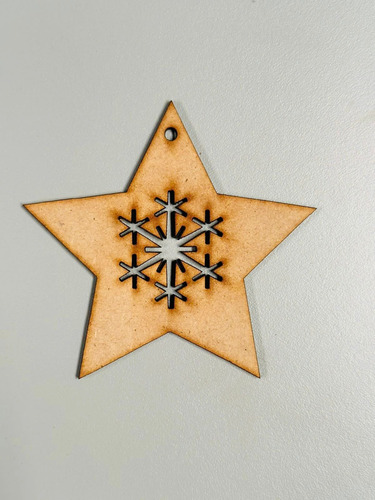 Esfera Navideña Mdf Decoracion Arbol 8cm 10piezas