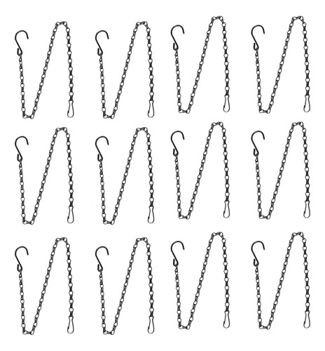 Cadenas Colgantes, 12 Piezas, Ganchos Dobles Para Plantas, 5