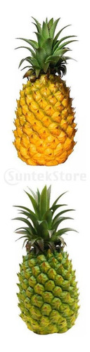 2 Pacotes De Abacaxi Artificial Moderno Estatueta De Frutas