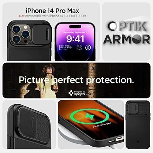 Imagen 2 de 8 de Funda Spigen Optik Armor Mag Para iPhone 14 Pro Max