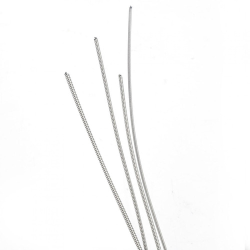 Imagen 8 de 10 de Cuerdas Para Bajo De Acero Inoxidable 5pcs Plata