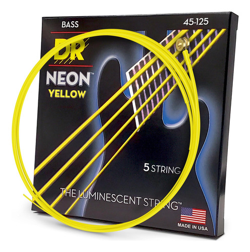 Cuerdas Neon Hi-def Para Bajo, Modelo Nyb5-45