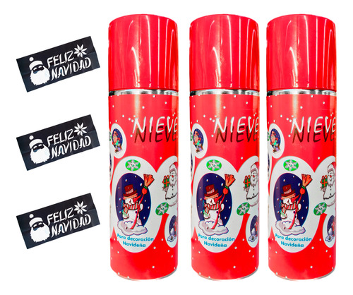 Nieve Artificial Aerosol Spray Santa Snow Arbol Navidad Kit