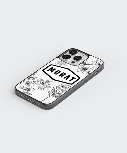 Case Funda Para Iphone Morat Musica Banda Pop Fondo Blanco Negro Morat 16e