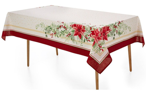Toalha Mesa Retangular 8 Lugares Flores De Natal Karsten | MercadoLivre Toalha Mesa Retangular 8 Lugares Flores De Natal Karsten | MercadoLivre