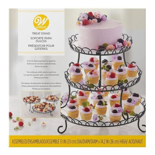 Imagen 1 de 7 de Posa Torta Exhibidor Bandeja Soporte Dulce Salado Wilton