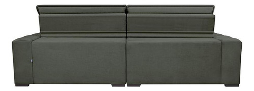 Cama inBox Lisboa 2,12 Sofá Cinza Liso