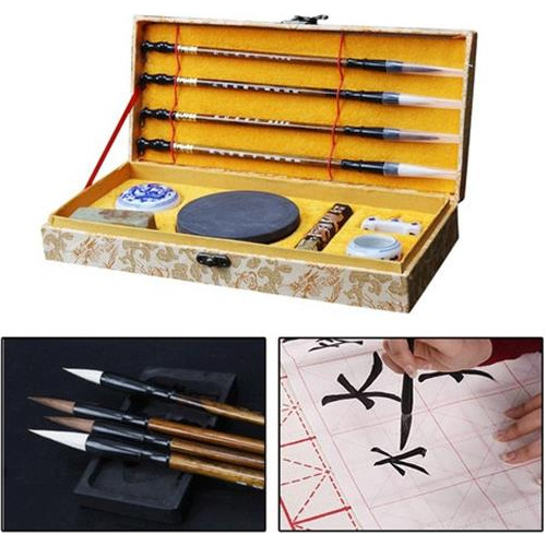 Conjunto De Pincéis De Caligrafia Japonesa Para Pintura No Q