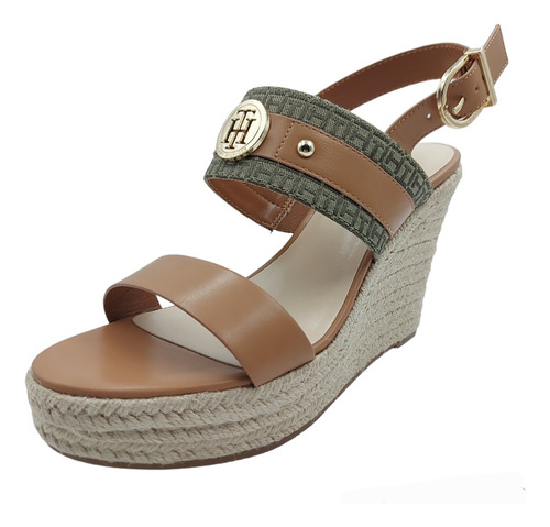 Sandalias De Plataforma De Cuña Tommy Hilfiger Original Dama