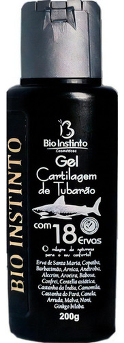  Gel Cartilagem De Tubarão Com 18 Ervas 200g Bio Instinto