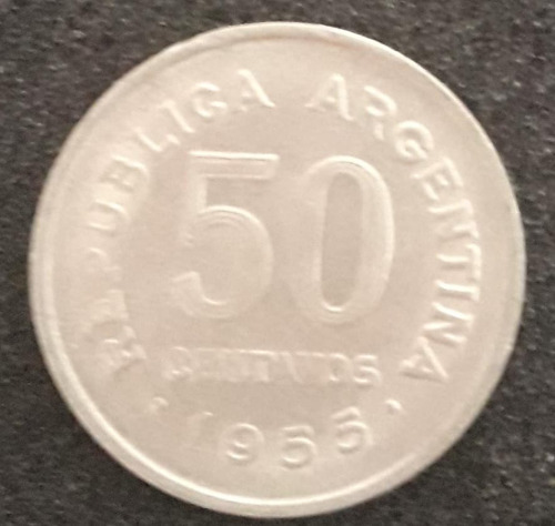 Moeda 50 Centavos Ano 1955 Argentina