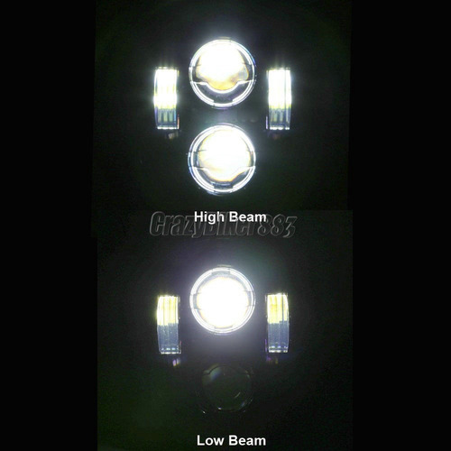 Imagen 2 de 9 de Faro Led Daymaker 5.75 Harley Davidson Sportster Dyna Street