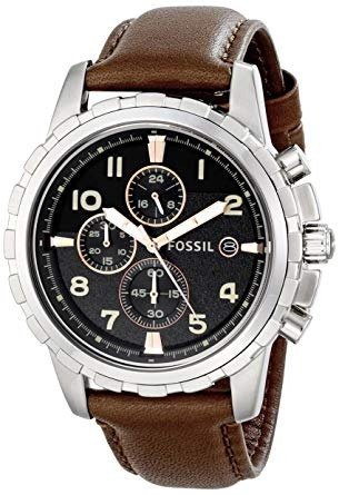 Reloj Fossil Dean Fs4828 Hombre Cronógrafo Piel Envio Gratis