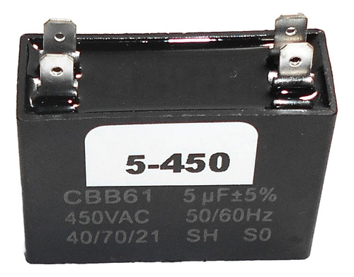 Capacitor Para Condensador Minisplit 5 Uf 450vac
