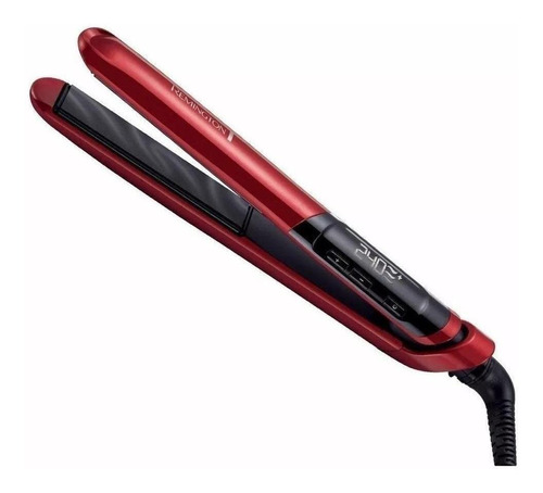 Imagen 1 de 2 de Plancha de cabello Remington Professional Silk S9600 roja y negra 120V/240V