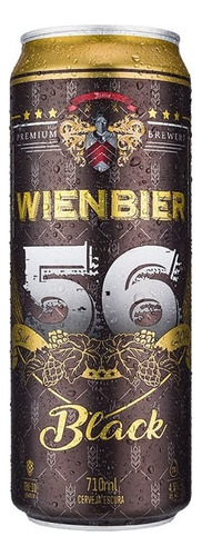 Cerveja Wienbier 56 Black Premium Latão 710ml - 1 Unidade Nf