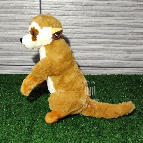 Suricato Suricate De Pelucia Medio Macio Pronta Entrega