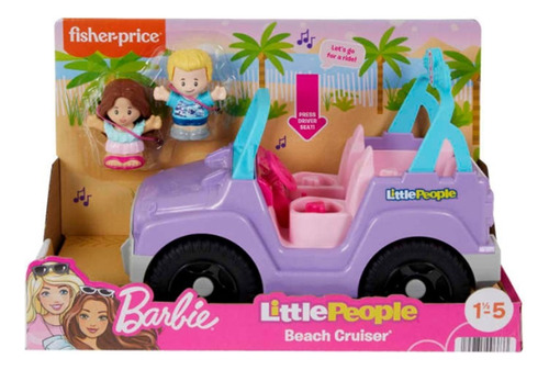 Fisher Price Figura Barbie Coche De Playa Little People