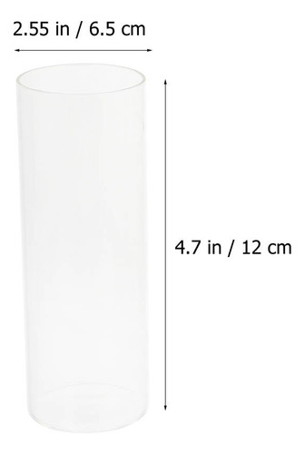 Portavelas Transparentes De Vidrio Para Velas De Té, 3 Unida