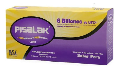 Pisalak Suplemento Alimenticio Caja Con 7 Piezas Sabor Sin Sabor