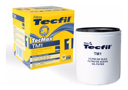 Filtro Tecfil Tm1 Óleo Motor Uno Tempra Focus Ka Gol