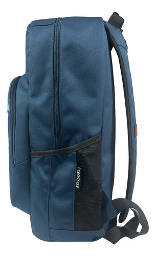 Mochila Kossok Grove Urbana Super Reforzada Premium Color Azul-gris-rojo Diseño De La Tela Liso