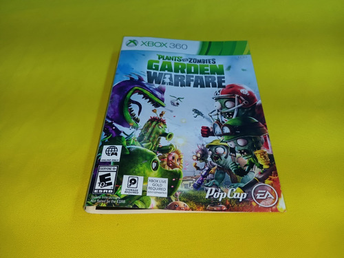 Portada Original Plants Vs Zombies Garden Warfare Xbox 360