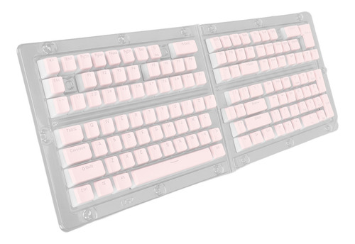 Pbt Keycaps Teclado 129 Llaves Pudding Altura Transparente D