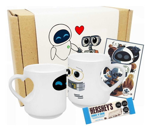 Caja De Regalo Mug Pareja Walle/ Regalos Personalizados