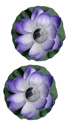 2 Faroles Led Flotantes Con Forma De Flor Nocturna Con Energ