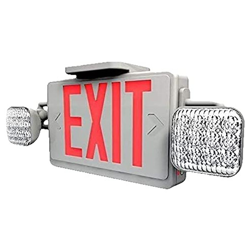 Letrero De Salida De Emergencia Luz Led Y Batería De R...