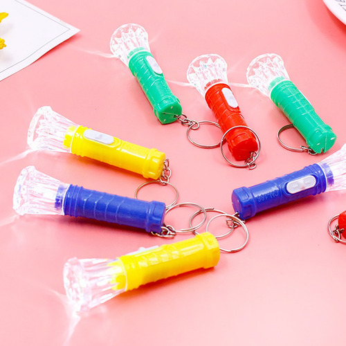 Linterna De Bolsillo Con Minillavero Led, 10 Unidades, Color