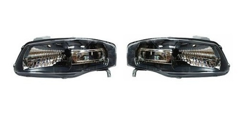 Par Juego Faros Volkswagen Pointer 2006 - 2009 F/negro Yry