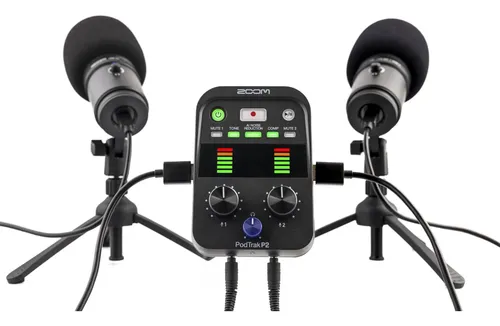 Gravador De Podcast Zoom Podtrak P2 Com Entradas Usb