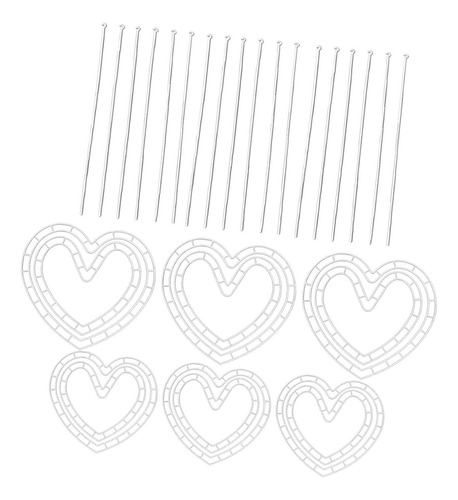 Forma De Fabricación De Coronas 6x Pequeño Corazón Grande