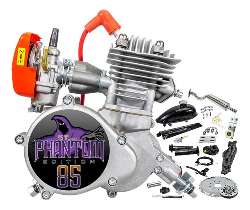 Kit Motor 85cc Bike Motorizada Completo Phatom Moskito