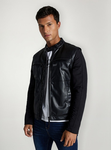 Chaqueta Hombre J.j.o Pu Biker With Detacha