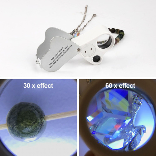 Lupa De Joyería, Paquete De 2 Lupas De Joyero Iluminadas De