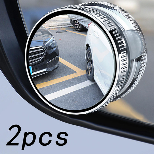 3 Espejo Retrovisor Redondo Para Coche, Accesorios Plata